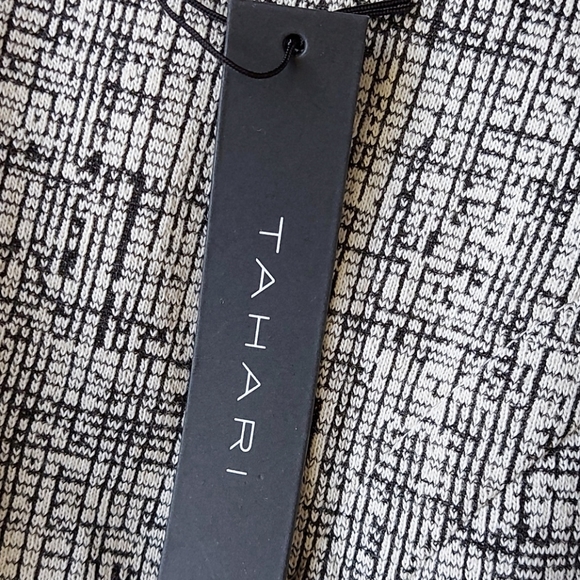 Tahari white and black shift dress Office Classic - Picture 5 of 6